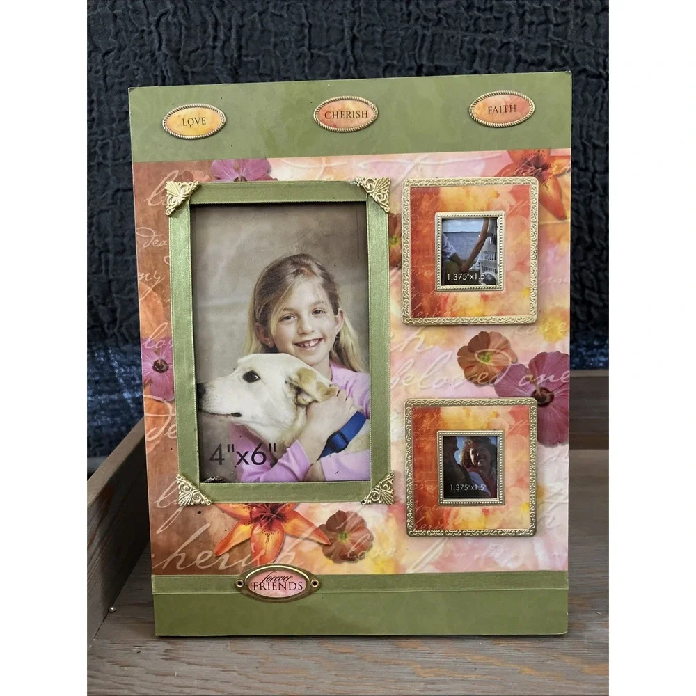 Collage Art Photo Frames 3 Frames/3 Scrapbooking Style Designs‎ Good Condition